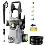 Pressure Washer Etoolab Power Washer with 4 Nozzle Tips,4500PSI Max 2.6 GPM, High Pressure Washer with Foam Cannon - Ideal for Driveway, Deck, Patio, Fence, and Car Cleaning