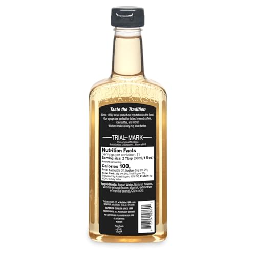 Image of Watkins Vanilla Coffee Flavoring Syrup, 11 Fl Oz (Pack of 12)