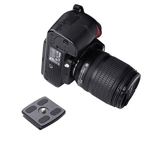 Geekoto Camera Tripod Quick Release Plate For Tripod, Aluminum Quick Release Plate With 1/4 Screw #TOP3