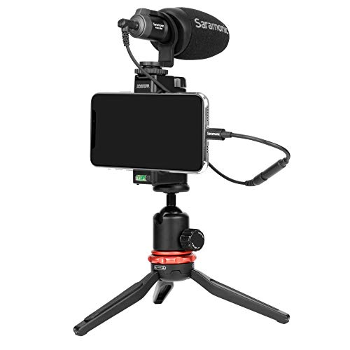 Image of Saramonic SR-C2002 | Female 3.5mm TRRS to Lightning Audio Adapter Cable for Mic & Audio in & Headphone Out from iPhones & iPads