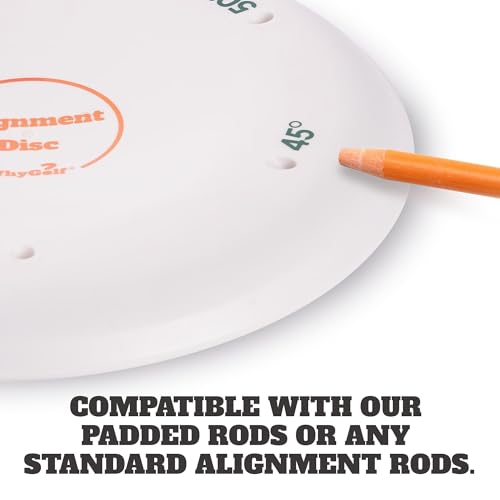 WHYGOLF Alignment Discs & Padded Rods Golf Training Aid
