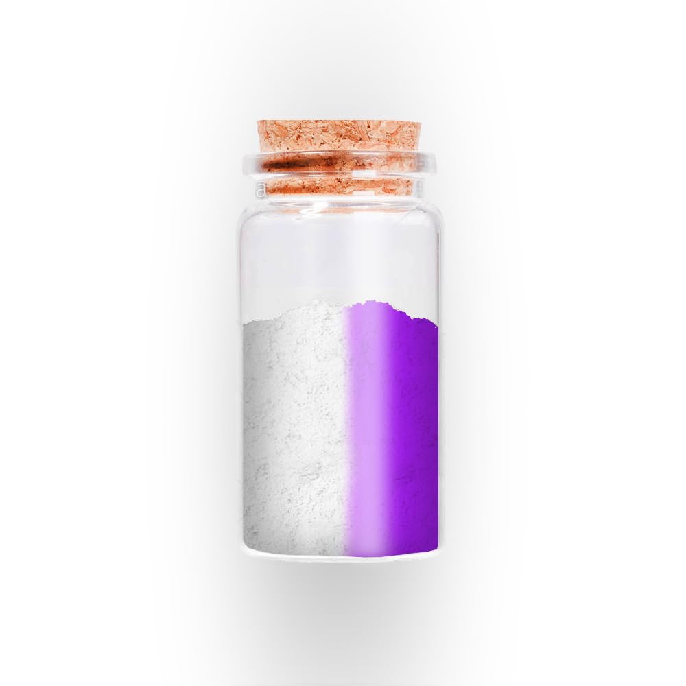 Special Pigmented Sun Activated Photochromic Powder | SunLight/UV Light Exposed White to Voilet Color Changing Powder For Nails/Yarns/Arts and Crafts/Resin/Clothes Etc (10g)-image-45