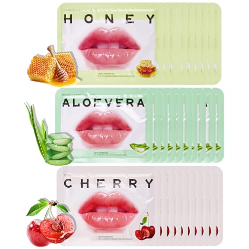 30Pcs Lip Mask Patches, Moisturizing Anti-Wrinkle, Alcohol-free, No Cruelty