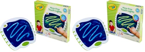 Image of Crayola Toddler Touch Lights, Musical Sensory Toys for Toddlers, Essential Easter Basket Stuffers & Gifts, Light Up Drawing Pad, Mess Free Painting, Travel Activity, 2+ (Pack of 2)