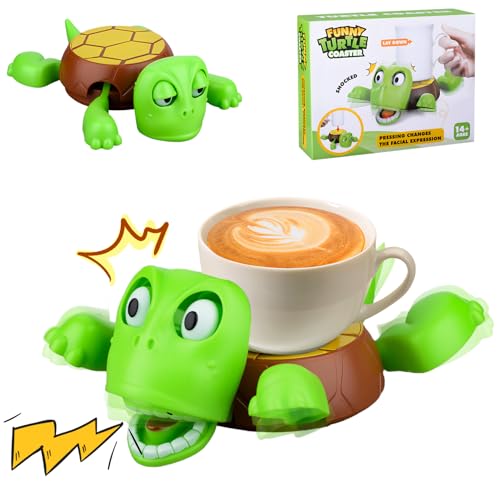 Lustige Geschenke Lustiges Schildkröte Geschenke für Frauen Männer Freund 3D Gedruckter Untersetzer Schildkröte Geeignet für alle Tassen Geburtstag Kinder