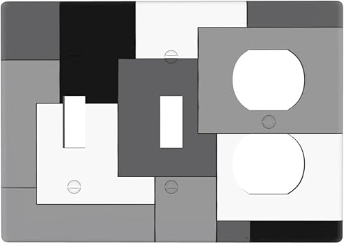 Miniatura 115 de Cubierta de Interruptor de Luz de Palanca de 1 Gang con Estampado de Bosque de Pinos Rústico Campestre, Cabaña Lodge Granero Bosque Forestal de