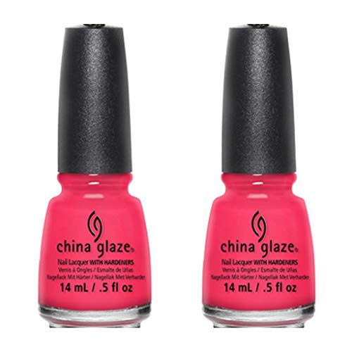 China Glaze Nail Polish, Pool Party, 0.5 oz (Pack of 2)