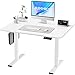 JUMMICO Schreibtisch Höhenverstellbar Elektrisch, Ergonomischer Steh-Sitz Tisch mit Tischplatte, mit Memory Funktion Stehschreibtisch, Höhenverstellbarer Computertisch(Weiße,100x60cm)
