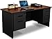 PRONTO PCR6024DP/BK:MADN Double Pedestal Credenza,60x24"