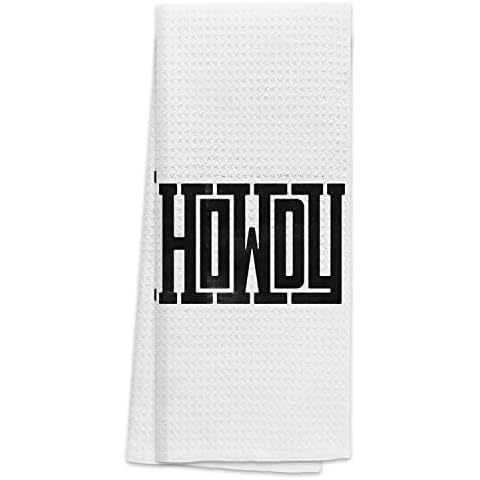 TNUW Howdy Modern Typography Art Kitchen Towels Cover