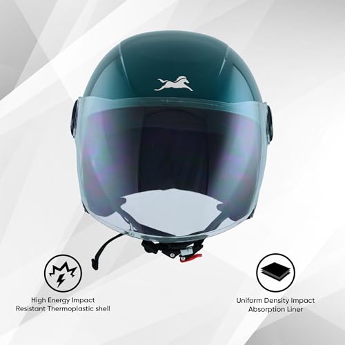 Image of TVS iQube Open Face Helmet for Men & Women | ISI Certified
