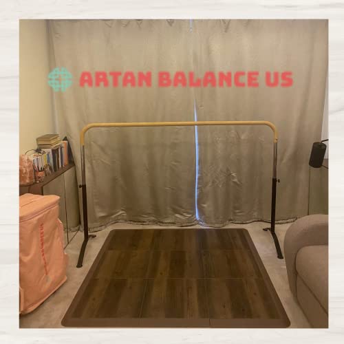 Ballet Barre Portable For Home Or Studio, 6 Ft Extendable To 12 Ft Bar With Curved Shape, Height Adjustable From 27" To 44", Ideal For Stretch, Pilates, Dance, Active Workouts, Single Bar, Kids Adults #TOP6