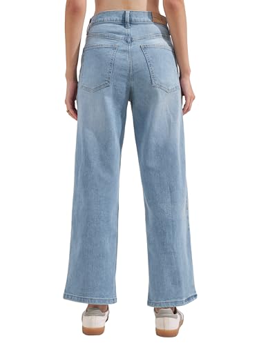 Image of Tokyo Talkies Pure Cotton Straight Wide Leg Cargo Pants |Relaxed Fit Utility Trousers