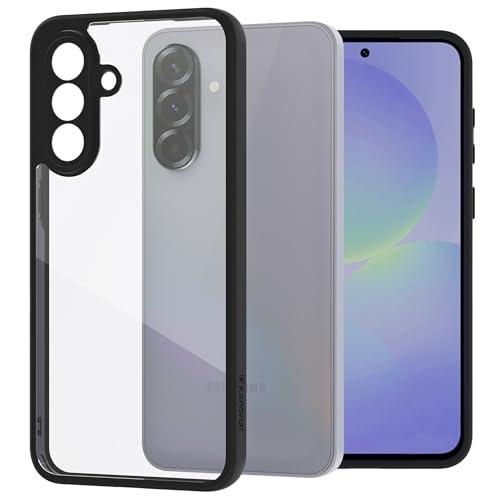 Image of KAPAVER Hybrid Series Back Cover Case Compatible with Samsung Galaxy A36 (PC+TPU) (Black)
