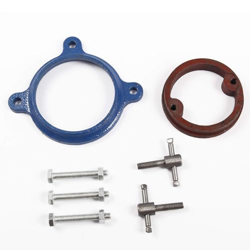 CROWNSHOP Bench Vice for Workbench Bench Vise with 360 Degrees Swiveling Table Vice Base Cast Iron Workshop Vise for Workshop Factory (4 Inch) 7 CROWNSHOP Bench Vice for Workbench Bench Vise with 360 Degrees Swiveling Table Vice Base Cast Iron Workshop Vise for Workshop Factory (4 Inch) - Image 7