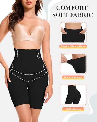 BESTENA Shapewear Tummy Control Shorts for Women High Waisted Seamless Girdles Body Shaper Thigh Slimmer Butt Lifter Panties3