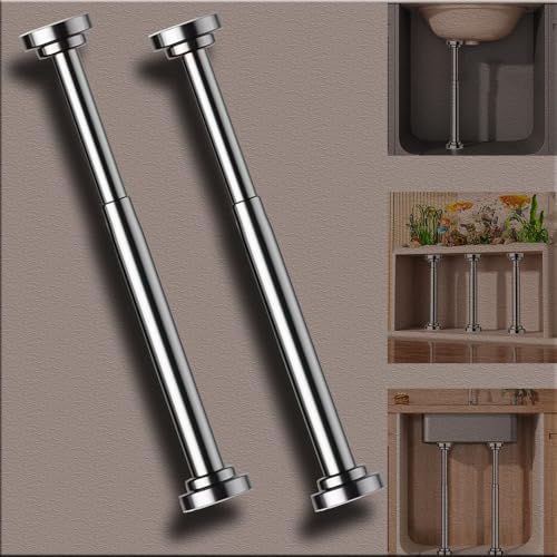 Support d'évier télescopique réglable en hauteur lot de 2 pour lavabo et meuble