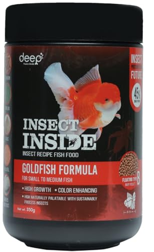 Image of Deep Goldfish Food | 350 g, Micro Floating Pellets | High Growth & Colour Enhancing | Insect (Cricket) Protein Formula