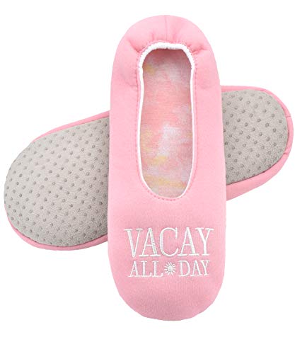 Image of Panda Bros Women's Ballerina House Slippers,Anti-Skid Comfy Warm Ballet Style Slippers