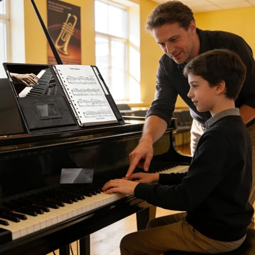 Classeur de partitions A4 en cuir synthétique finitions premium - 6