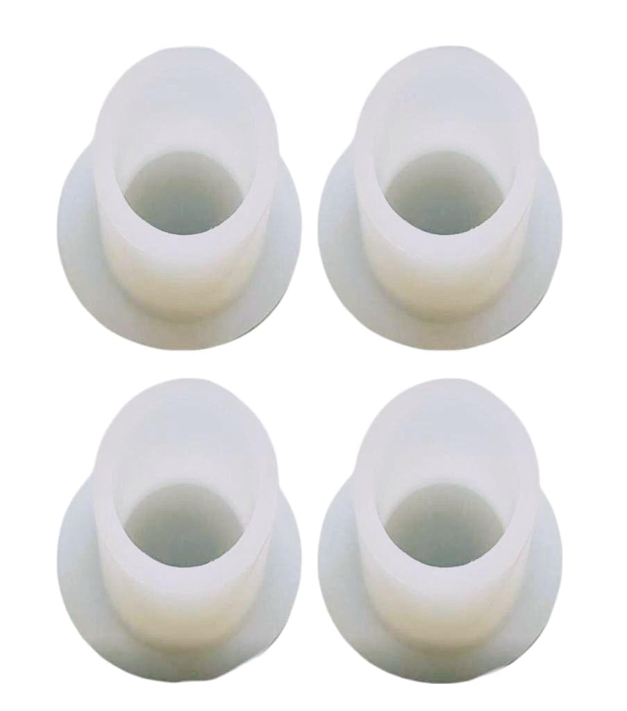 Silicon Vacuum Rubber Pad Round Pipe Baby Swing Cradle Ghodiyu Datta 1.5" Inch 4 Pcs White-image-32