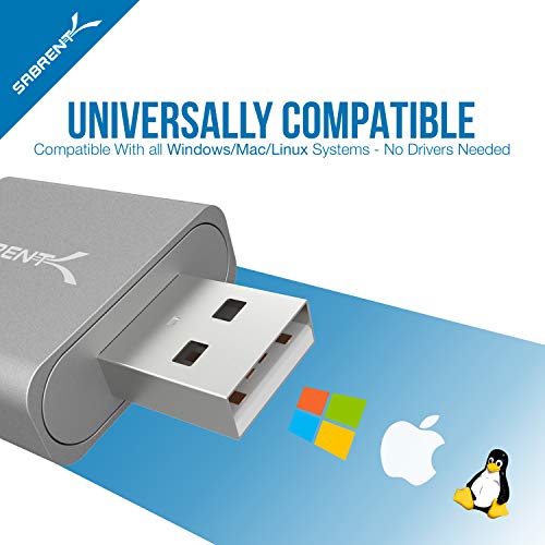 Sabrent-Adaptador-Externo-de-Sonido-estereo-de-Aluminio-para-Windows-y-Mac-No-Necesita-Controladores-ni-instaladores-Plata-AU-EMAC