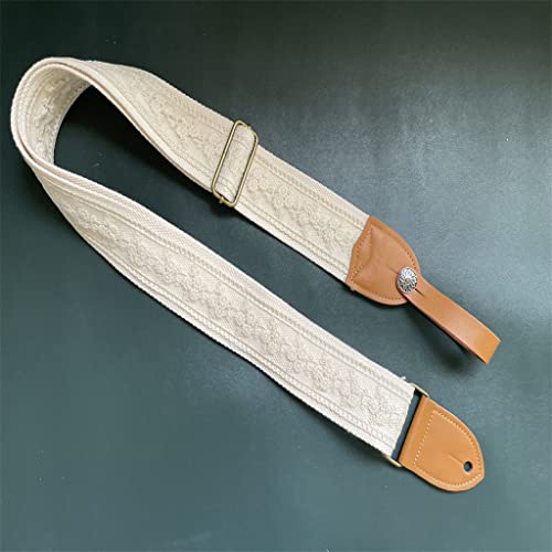 ZTTTD Sangle de Guitare en Dentelle d’abricot Faite à la Main de 5 cm adaptée à Tous Les modèles de Guitare Basse… - Les Beatles, Paul McCartney, John Lennon, RIngo Starr, George Harrison ZTTTD Sangle de Guitare en Dentelle d'abricot Faite à la Main de 5 cm adaptée à Tous Les modèles de Guitare Basse… – Image 6