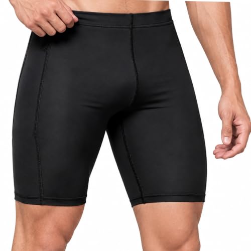 Image of NINQ Mens 2 Pack Polyester Yoga Short Men Summer Running Gym Sports Shorts with Pockets Shorts for Men (in, Alpha, 2XL, Regular, BLACK2)