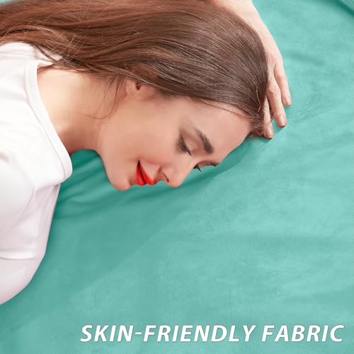 Image of HABUTWAY XX-Large Bean Bag Chair: Giant 7' Memory Foam Furniture Bean Bag Chairs for Adults with Microfiber Cover 7Ft(Aqua Ombre)