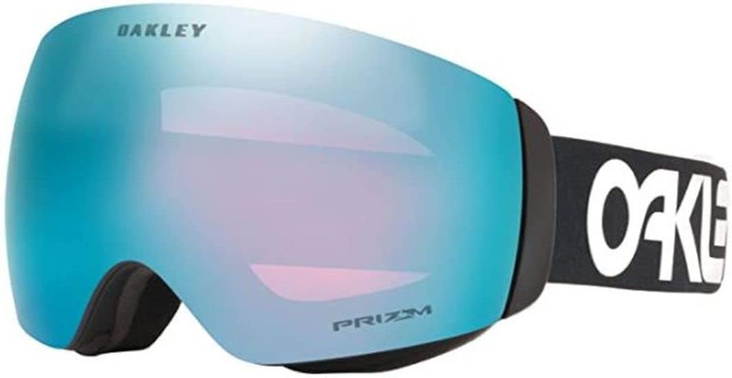 Oakley Flight Deck M Factory Pilot Prizm Snow Goggles Black With Prizm Sapphire Lens + Case