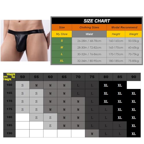 Mendove Men's Patent Leather Jockstrap, Open Back Sexy Panties Lingerie Under for Men4