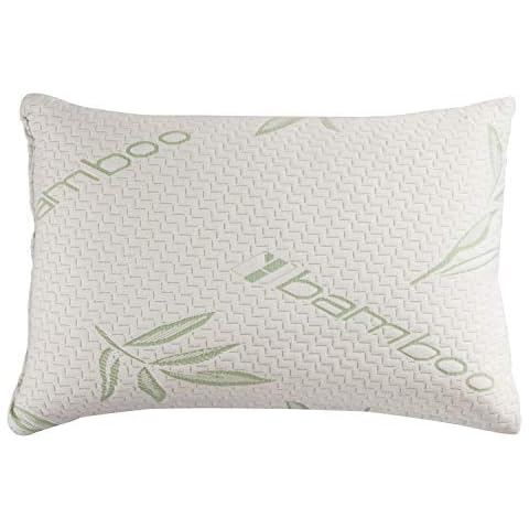 Egypto Luxurious Toddler Memory Foam Bamboo Pillow/Breathable Cot Bed Pillow with Removable Cover (25cm x 40cm) Cover