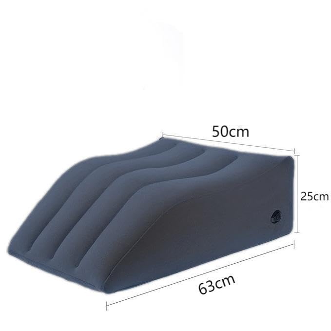 Oreiller d'élévation des jambes gonflable coussin genou lit bleu