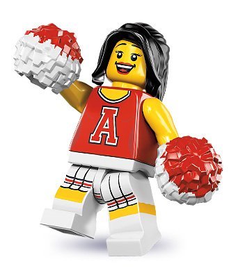    LEGO Minifigures Series 8 - RED CHEERLEADER 