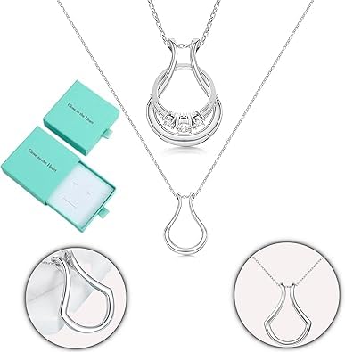 Close to the Heart Ring Holder Necklace - Silver...