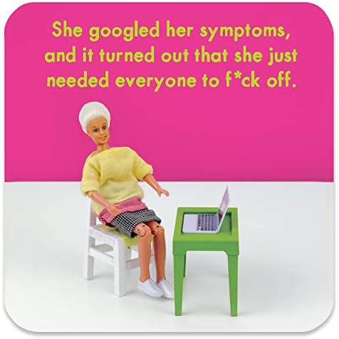 Bold & Bright - Funny 'Googled Symptoms' Coaster - Small Gift Ide...