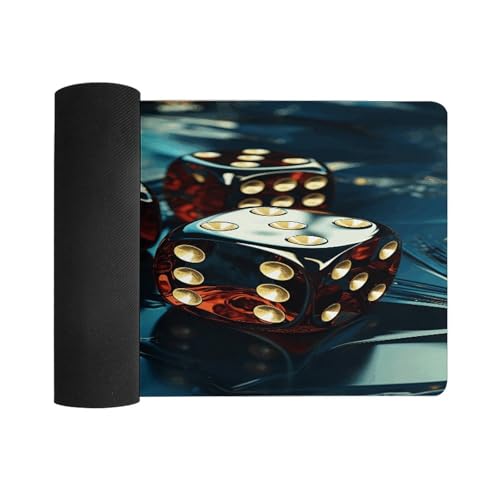 Diseño Dice Pad Mouse de Mesa Grande Antideslizante miniatura 3
