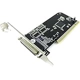 Madhabi PCI Parallel Port Card - IEEE 1284 LPT Expansion Adapter for Desktop PC - Internal DB25 Interface for Legacy Printer Connectivity on Windows Systems