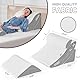 4PCS Orthopädische Bett Keil Kissen Set für das Schlafen, Post Chirurgie Schaum Kissen für Körper, Rücken und Beine Schmerzlinderung, Dreieck justierbare Stützkissen mit Säure Reflux Schlafkissen Weiß