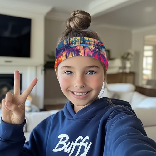 Kids Athletic Sweatbands Boys Non Slip Headbands for Children4