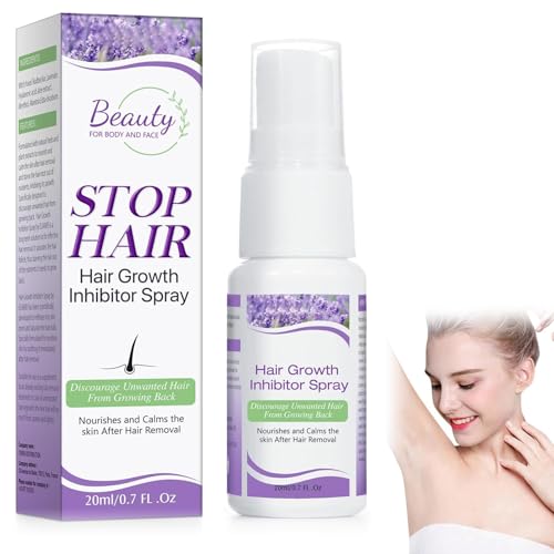 Hair Growth Inhibitor Spray, Body Enthaarungsspray, Haarentfernungs Haarspray für den Frauen/Männer, für Gesicht, Bikinizone, Arme, Beine, Brust, Achselhöhle Auftragen, 20ml Hair Growth Inhibitor Spray, Body Enthaarungsspray, Haarentfernungs Haarspray für den Frauen/Männer, für Gesicht, Bikinizone, Arme, Beine, Brust, Achselhöhle Auftragen, 20ml
