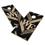 Wake Forest Cornhole Boards, 2x4 Regulation Corn Hole Game Set, Officially Licensed Cornhole Game Boards, Comes with (2) Boards, (8) Bags & LED Lights