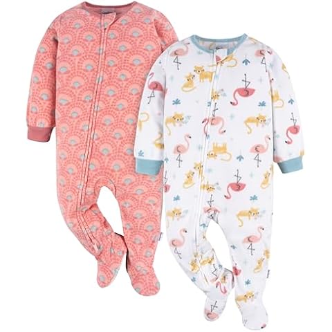 Gerber Baby Girls Fleece Pajamas Cover