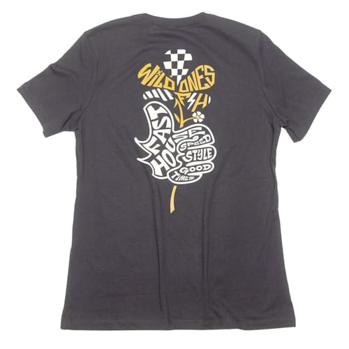 FASTHOUSE Women's Garden Party Short Sleeve Tee (Black, Large)