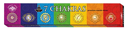 Chakra - Bastoncini di incenso Green Tree incenso "7 Chakra", 15 g