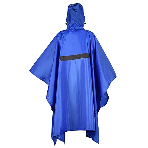 Festnight Homens Mulheres Capa de chuva Impermeável Impermeável Poncho impermeável com faixa reflexi
