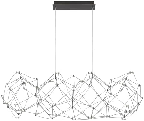 Eurofase Leonardelli 1-Light LED Linear Chandelier – 49" Modern B...