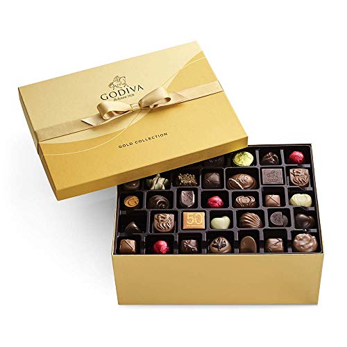 Godiva Chocolatier Chocolate Gold Gift Box, Assorted 140 pc.