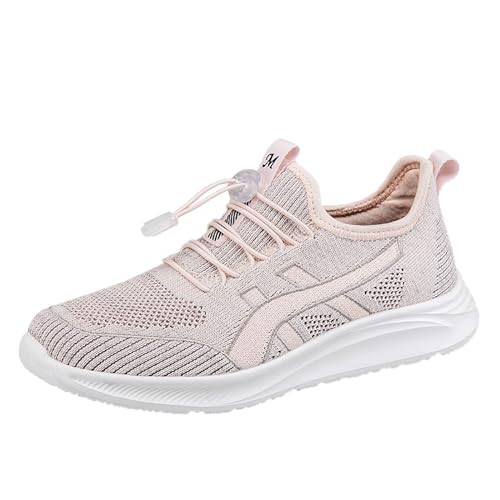 Genérico Zapatillas De Correr Y Verano Antideslizante Caminar Zapatos Ligeros Deportes Zapatos Casuales Zapatillas Mujer 𝗧rekking (Pink, 40)