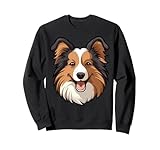 Photo Gallery carino sheltie face cartoon puppy dog lover felpa Photo Gallery carino sheltie face cartoon puppy dog lover felpa